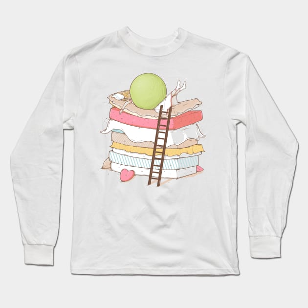 Can't Sleep Long Sleeve T-Shirt by Naolito